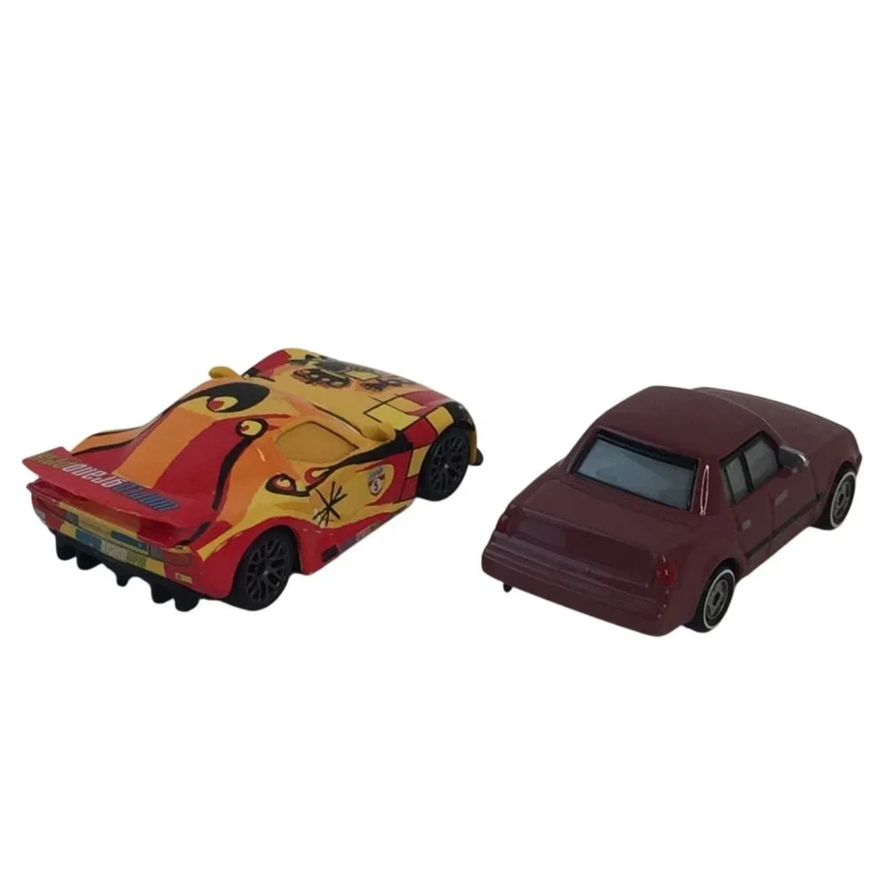 Disney Pixar Cars Diecast TJ Hummer Johnny Miguel‎ & Lenticular Eyes Skip Ricter